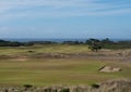 Oregon`s Bandon Dunes Golf Resort Green and Sand Trap from Above