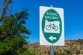 Oregon Scenic Bikeway signpost