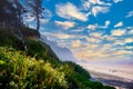 Oregon Shoreline Beach Cliffs Royalty Free Stock Photo