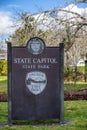 Oregon State Capitol Park Sign Royalty Free Stock Photo