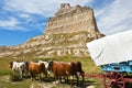 Oregon Trail, Scotts Bluff National Monument, Nebraska Royalty Free Stock Photo