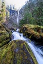 Oregon-Umpqua National Forest-Rogue-Umpqua Scenic Byway-Watson Falls Royalty Free Stock Photo