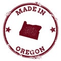 Oregon vector seal. Royalty Free Stock Photo