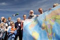 Orel, Russia - April 29, 2017: Russian traveler festival. People