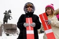 Orel, Russia, January 28, 2018: Election protest supporting Alex