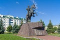 View of the monument to the hero of the war of 1812, General A.P. Ermolov