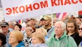 Orel, Russia, June 15, 2017: Russia protests. Meeting against lo