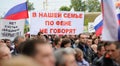 Orel, Russia, June 15, 2017: Russia protests. Meeting against lo