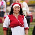 Orel, Russia - June 24, 2016: Turgenev Fest. Woman in traditional Russian dress Royalty Free Stock Photo