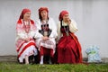 Orel, Russia - June 24, 2016: Turgenev Fest. Women in traditional Russian dresses and sarafans Royalty Free Stock Photo