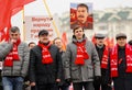 Orel, Russia, November 7, 2017: October Revolution anniversary m