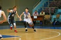 Orenburg, Russia - 13-16 June 2019 year: Men play basketball