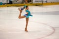 Orenburg Russia - 26 March 2016: Competitions girls figure skater.