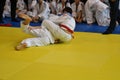 Orenburg, Russia - 05 November 2016: Boys compete in Judo