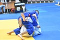 Orenburg, Russia - October 21, 2017: Boys compete in Judo