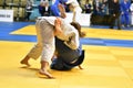 Orenburg, Russia - 21 October 2017: Girls compete in Judo