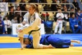 Orenburg, Russia - 21 October 2017: Girls compete in Judo