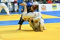 Orenburg, Russia - 21 October 2017: Girls compete in Judo