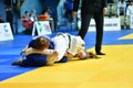 Orenburg, Russia - 21 October 2017: Girls compete in Judo