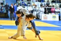 Orenburg, Russia - 21 October 2017: Girls compete in Judo