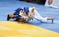 Orenburg, Russia - 21 October 2017: Girls compete in Judo