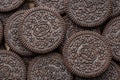 Oreo cookies close up. Royalty Free Stock Photo