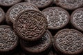 Oreo cookies close up. Royalty Free Stock Photo