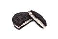 Oreo Ice Cream Sandwich isolated on white background Royalty Free Stock Photo