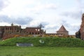 Oreshek Fortress on Lake Ladoga, memorial cross Royalty Free Stock Photo