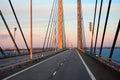 The Oresund Bridge,Malamo, Sweden Royalty Free Stock Photo