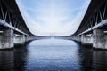 The Oresund Bridge,oresunds bron Royalty Free Stock Photo