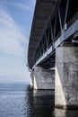 The Oresund Bridge,oresunds bron Royalty Free Stock Photo