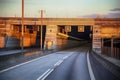 Oresund bridge between Sweden and Denmark Royalty Free Stock Photo