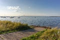 Oresund and Oresund Bridge Royalty Free Stock Photo