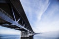 Oresundsbron bridge on the sea Royalty Free Stock Photo