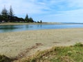 Orewa River and Beach, New Zealand Royalty Free Stock Photo