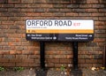 Orford Road way finding street sign Waltham Forest, London.