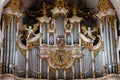 Organ in Amorbach Benedictine monastery church, Germany Royalty Free Stock Photo