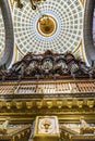 Organ Basilica Ornate Coloful Ceiling Puebla Cathedral Mexico Royalty Free Stock Photo