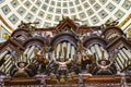 Organ Basilica Ornate Colorful Ceiling Puebla Cathedral Mexico Royalty Free Stock Photo