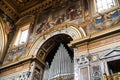 Organ in the Basilica of St John Lateran in Rome Italy