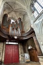 Organ of the choir at the Church of Saint Merri in Paris, France