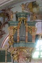 Organ at the Church of Our Lady of Jerusalem at Trski Vrh in Krapina, Croatia