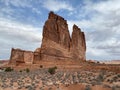 The Organ Within Courthouse Towers Cluster in Arches National Park Utah Photo Royalty Free Stock Photo