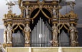 The organ in the Franciscan church in Dubrovnik Royalty Free Stock Photo