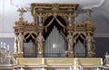 The organ in the Franciscan church in Dubrovnik Royalty Free Stock Photo