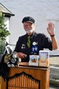 Organ grinder at Lands End in Cornwall