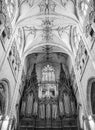 The organ inside the Eglise Saint Nizier church in Lyon.