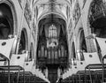 The organ inside the Eglise Saint Nizier church in Lyon.