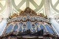 Organ inside of the Metropolitan Cathedral in Mexico City - Mexico